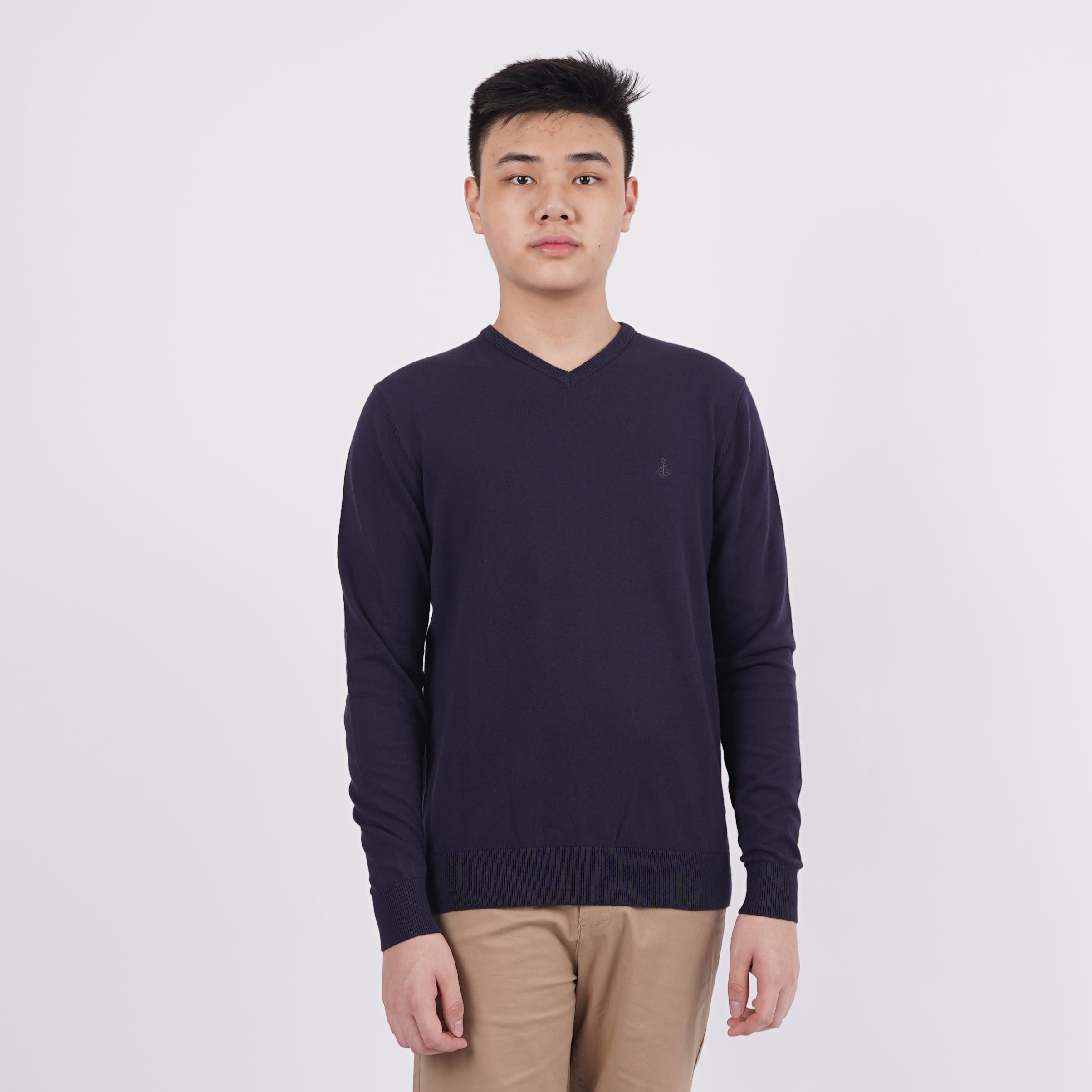Sweatshirt Pria Kerah V-Neck Tersedia 3 Pilihan Warna [CG-EXPL 01]