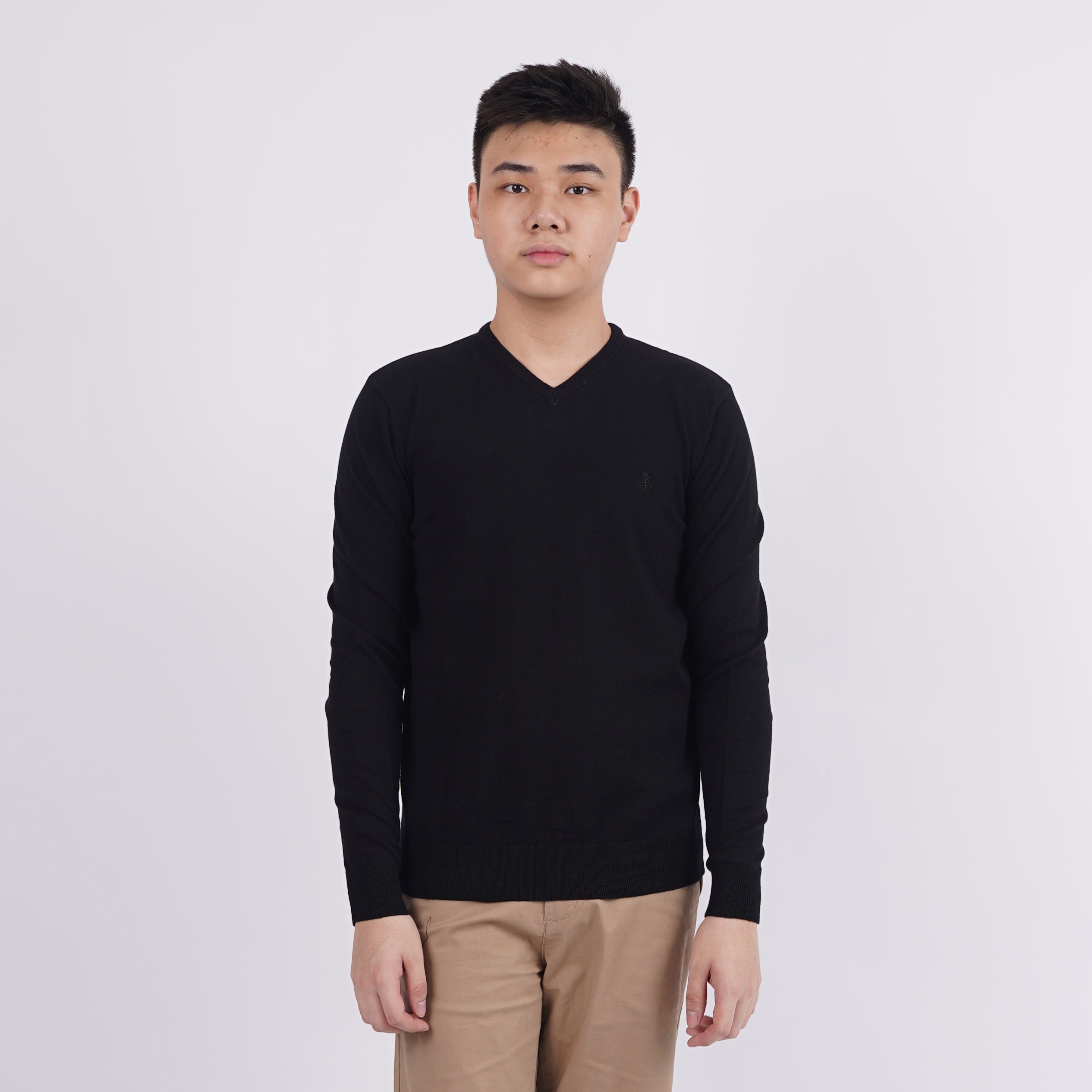Sweatshirt Pria Kerah V-Neck Tersedia 3 Pilihan Warna [CG-EXPL 01]
