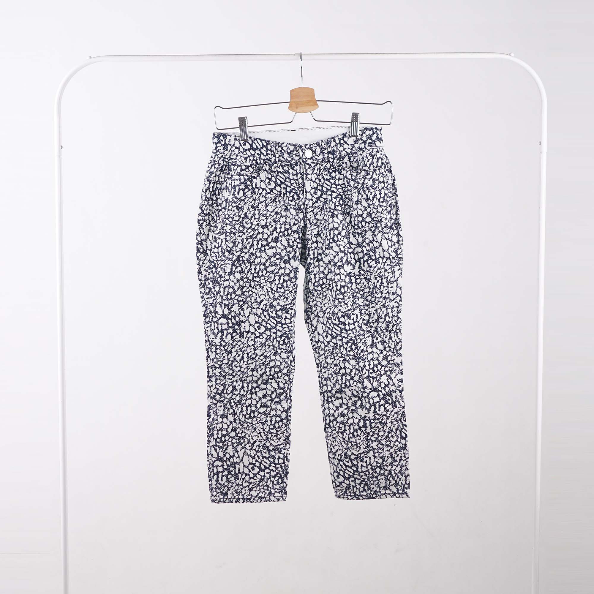 Celana Panjang Wanita - Navy Pattern Jeans (LDW 75)