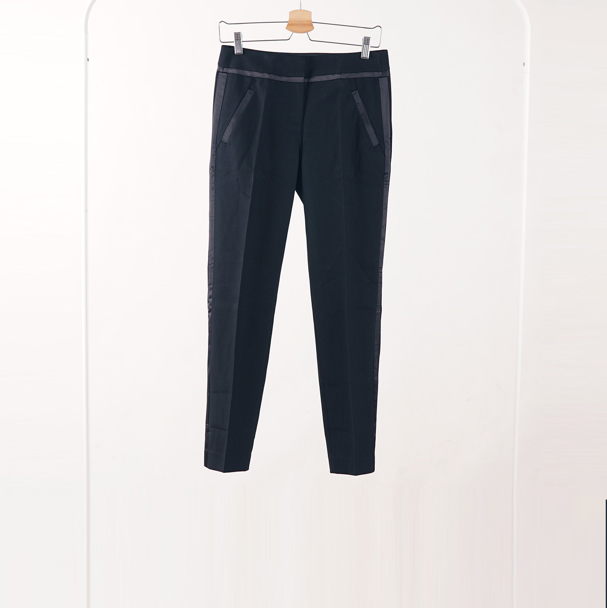 Celana Wanita -Striped Black Pants (LDW 71)