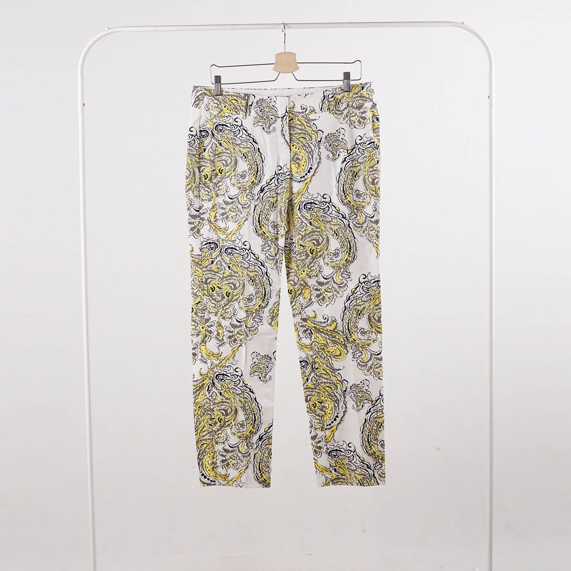 Celana Wanita - White Yellow Women Pants (MAL 38)