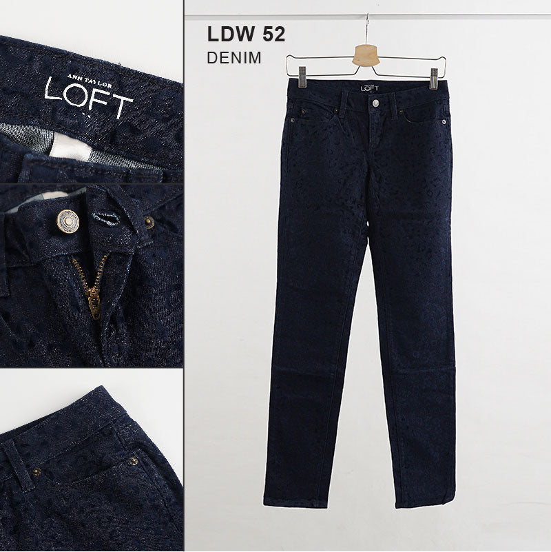 Celana Jeans- Women Abstact Applique Jeans (LDW 52)