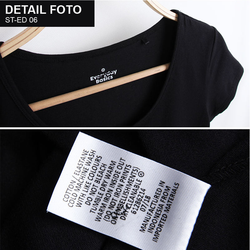 Kaos Wanita - Women T-Shirt Cotton Round Neck (ST-ED 06)
