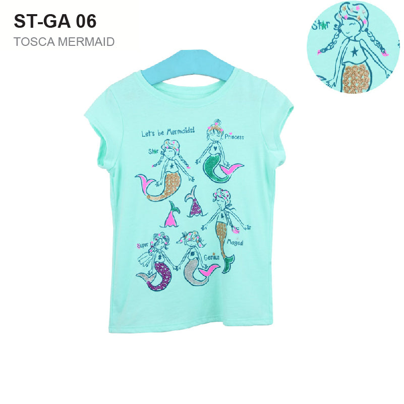Kaos Anak Perempuan - Girls T-shirt Branded Short Sleeve (ST-GA 06)