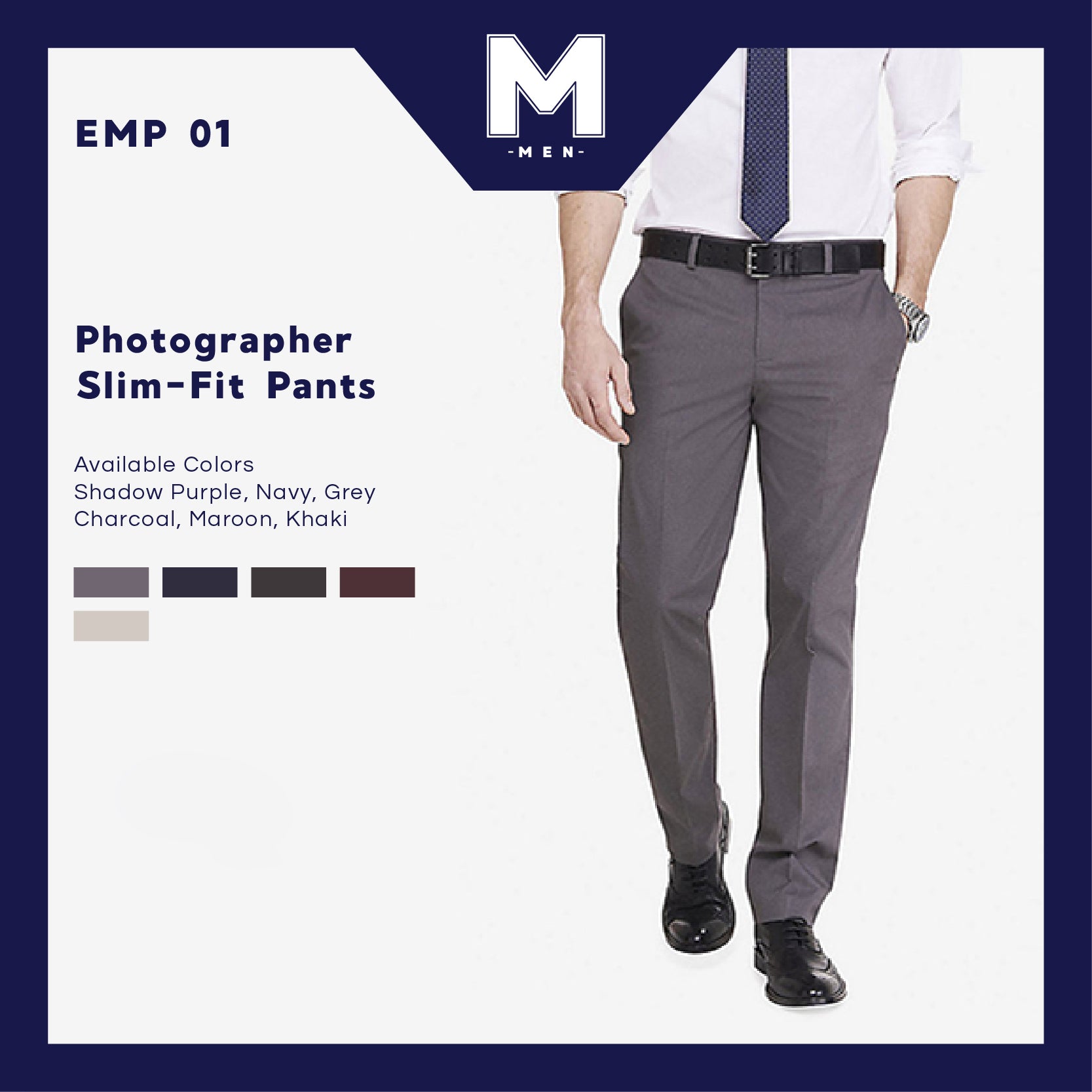 Express Celana Kerja Pria Branded - Photographer Slim Fit Man Pants (EMP 01)