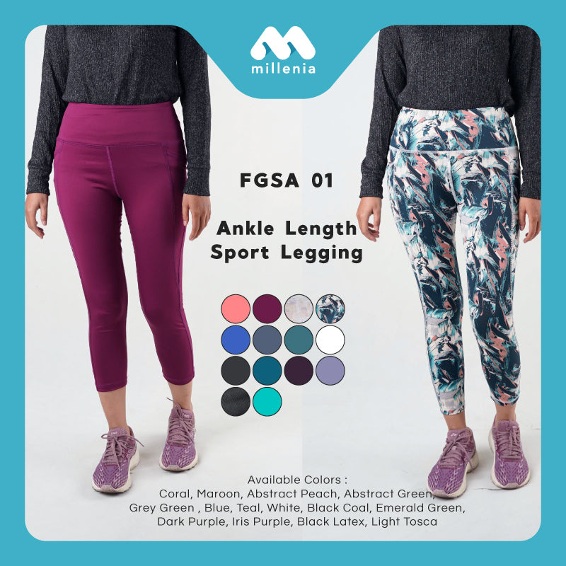Legging Sport Wanita - ANKLE LENGTH Women Sport Legging [FGSA 01]