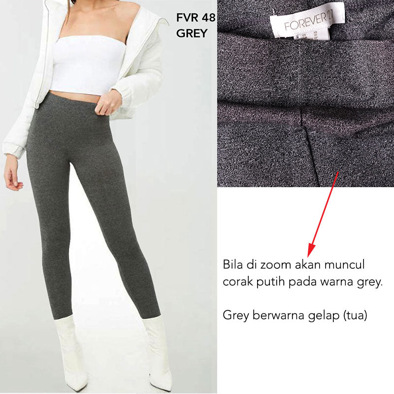 Legging ORIGINAL Celana Legging F21 katun polos wanita Senam Yoga Fitness Zumba [FVR 48]