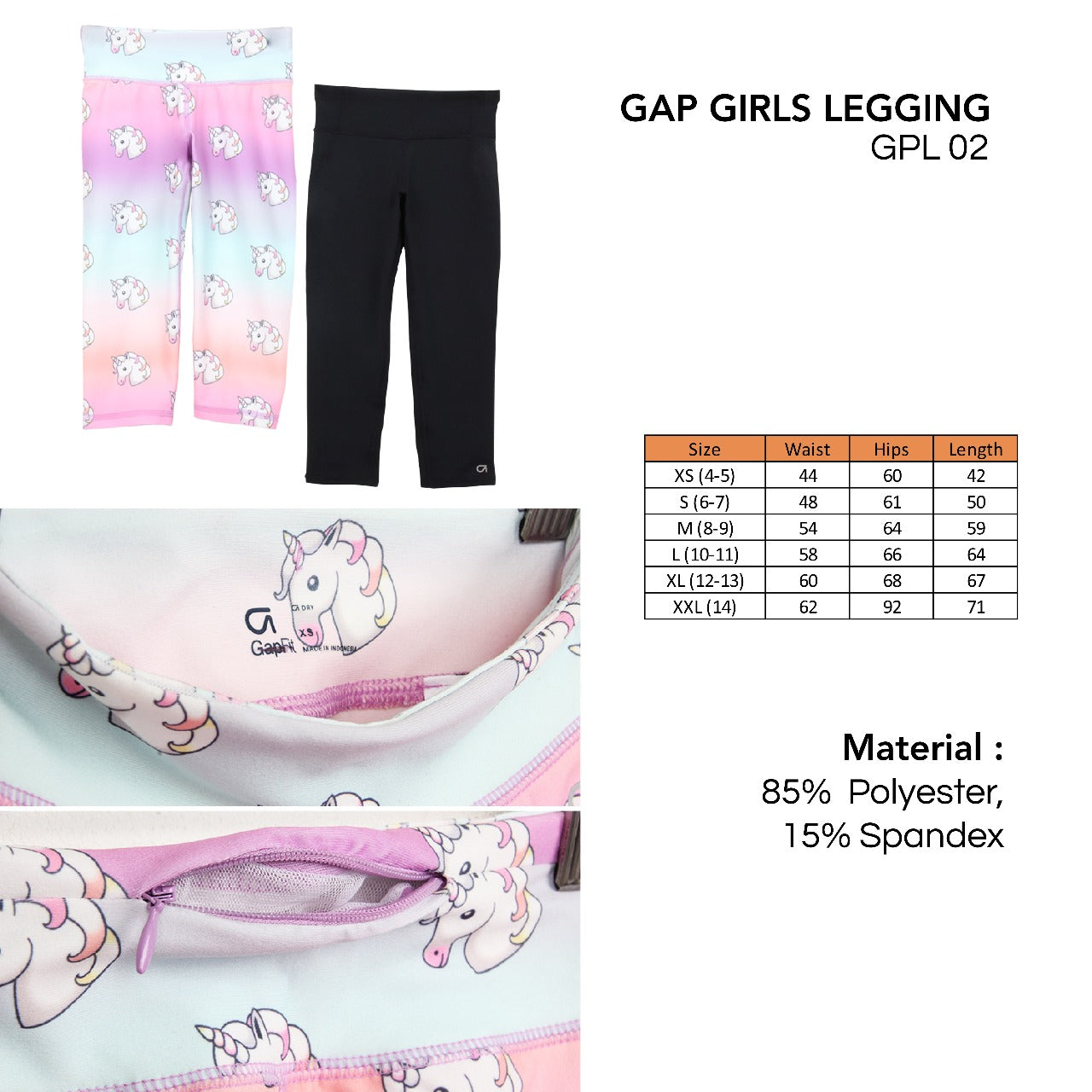 Legging Anak Perempuan - Girls Legging (GPL 02)