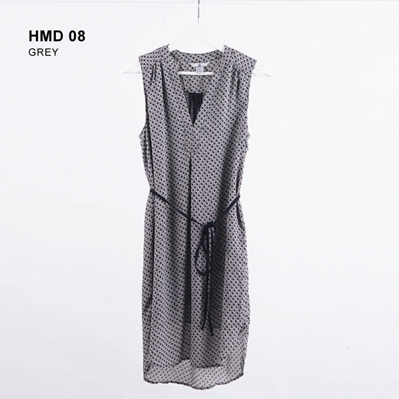 Dress Wanita -Chiffon Vneck Sleveless Dress [HMD 08]