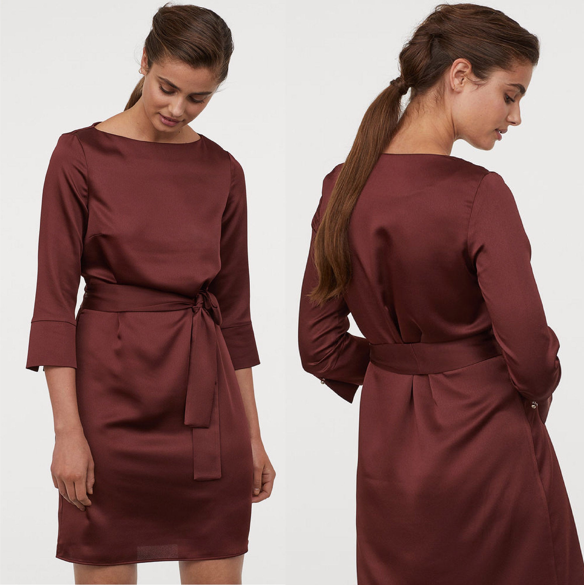 Dress Wanita - Tie Belt Dress [HMD 11]