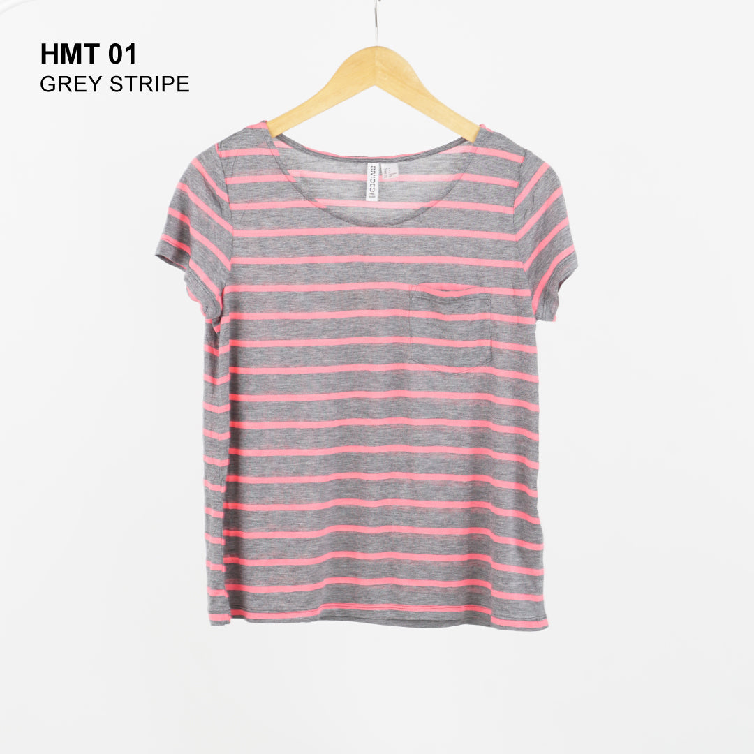 Kaos Wanita -Tshirt With Chest Pocket [HMT 01]