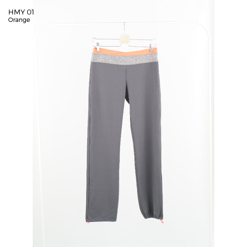 Yoga Straight Pants - Relaxed untuk Yoga / GYM / Olahraga HMY (HMY 01-05)