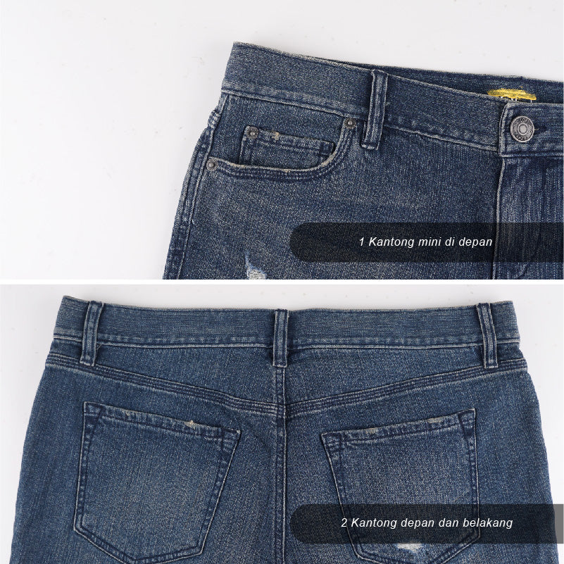 Celana Jeans Wanita - Boydriend Short Pants (LDS 03)