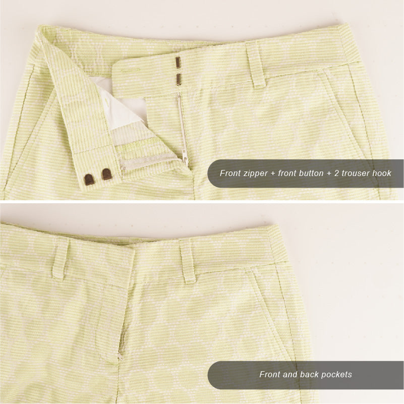 Celana Pendek Wanita - Green Polka Short (LDS 28)