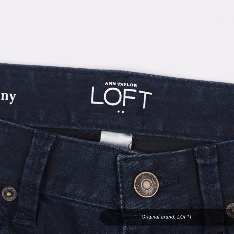 Celana Jeans Wanita - Dark Denim Modern Skinny Zipper Jeans (LDW 16)