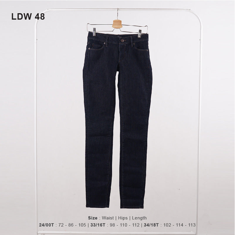 Celana Jeans Wanita Curvy Super Skinny Jeans Pants (LDW 26-48)