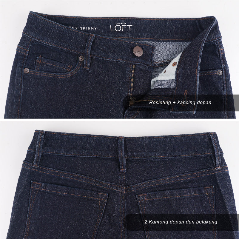 Celana Jeans Wanita Curvy Super Skinny Jeans Pants (LDW 26-48)