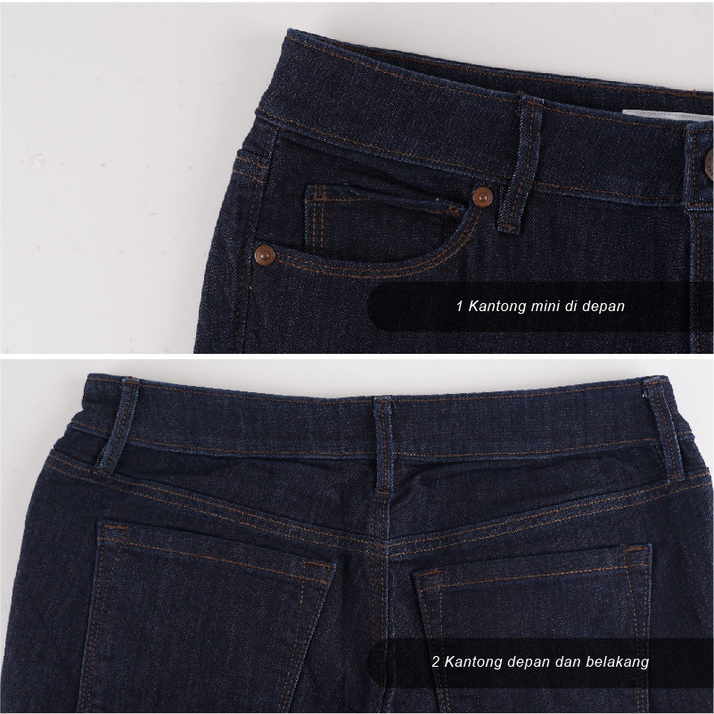 Celana Jeans Wanita - Curvy Boot Jeans Denim (LDW 44)