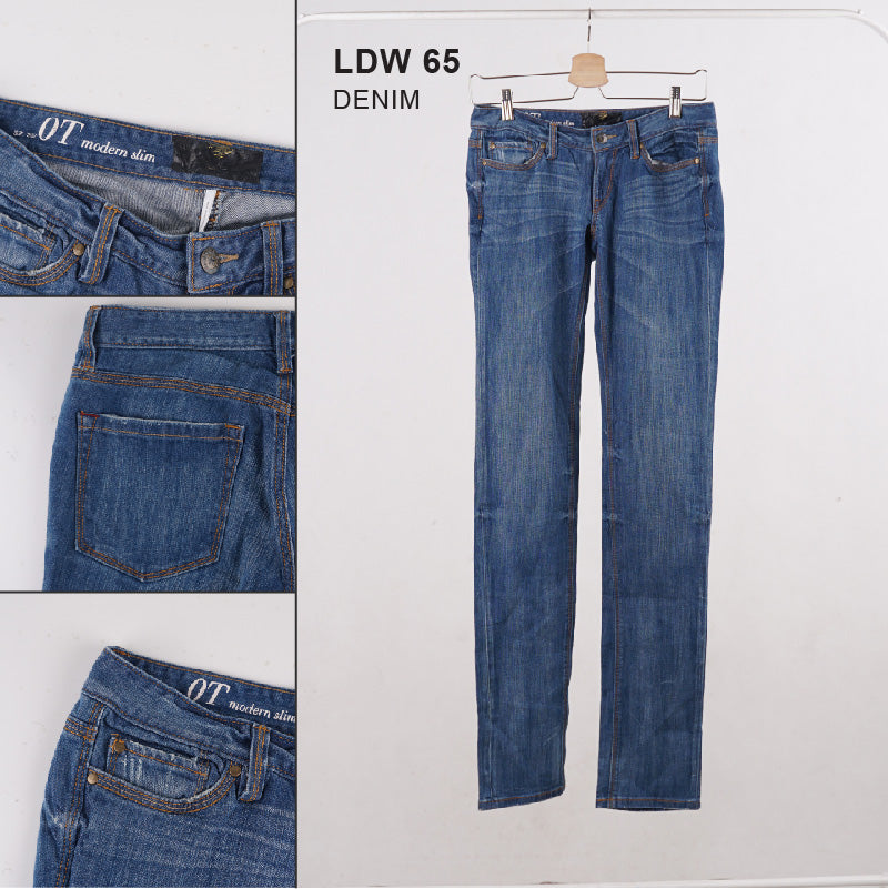 Celana Jeans Wanita - Denim and Light Blue Modern Slim Jeans (LDW 65,LDW 39)