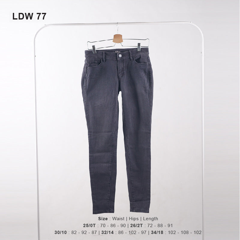 Celana Jeans Wanita - Women Jeans Grey (LDW 77)