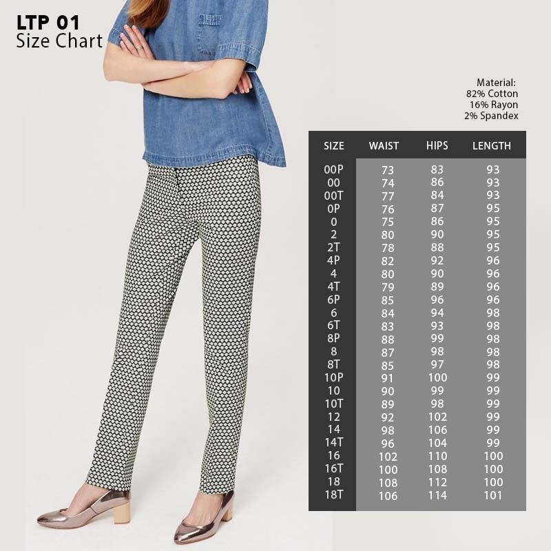 Celana Wanita - Celana Panjang Wanita Motif - Marissa skinny fit pants (LTP 01)