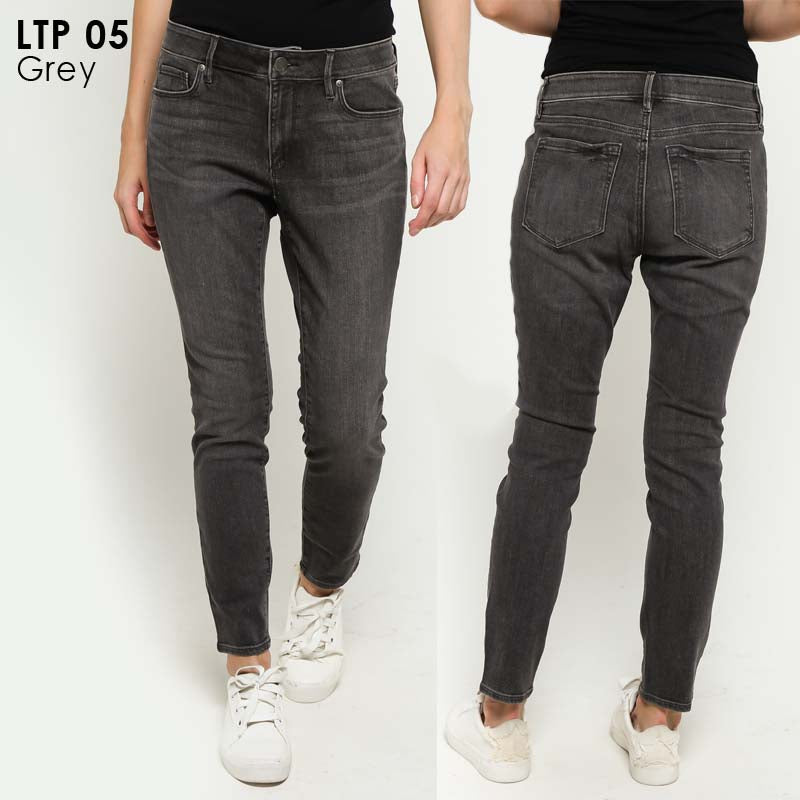 Celana Jeans Wanita -Grey Modern Skinny Jeans (LTP 05)