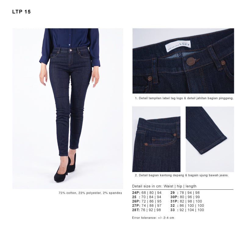 Celana Jeans Wanita - Modern Straight Jeans (LTP 15)