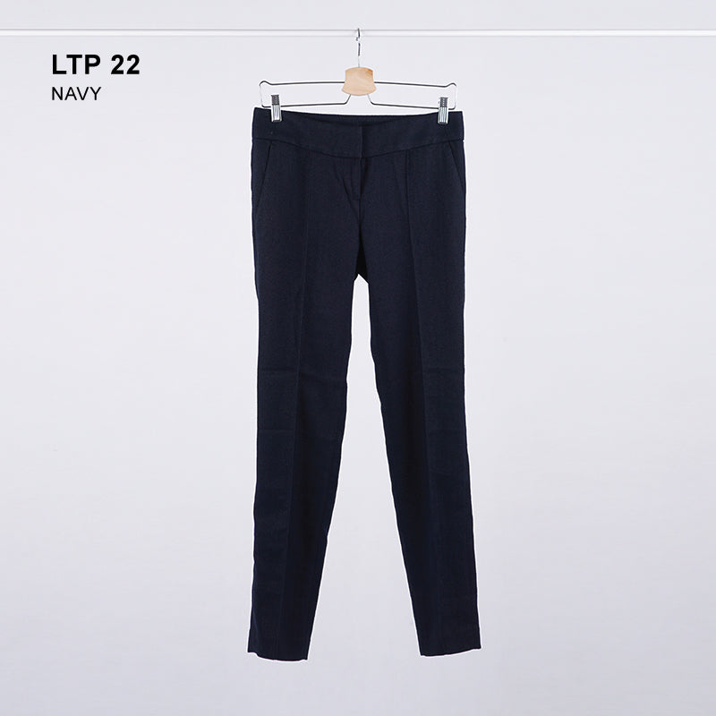 Celana Panjang Wanita - Julie Straight Navy Texture Pants (LTP 22)