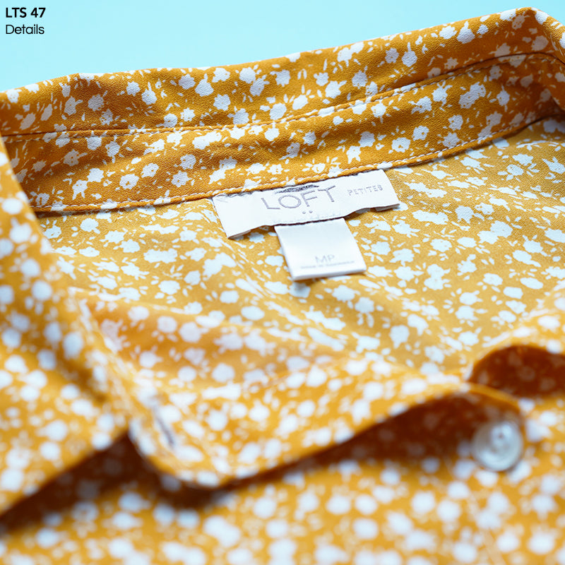 Kemeja Wanita Popover Abstract Polyester Shirt (LTS 47)