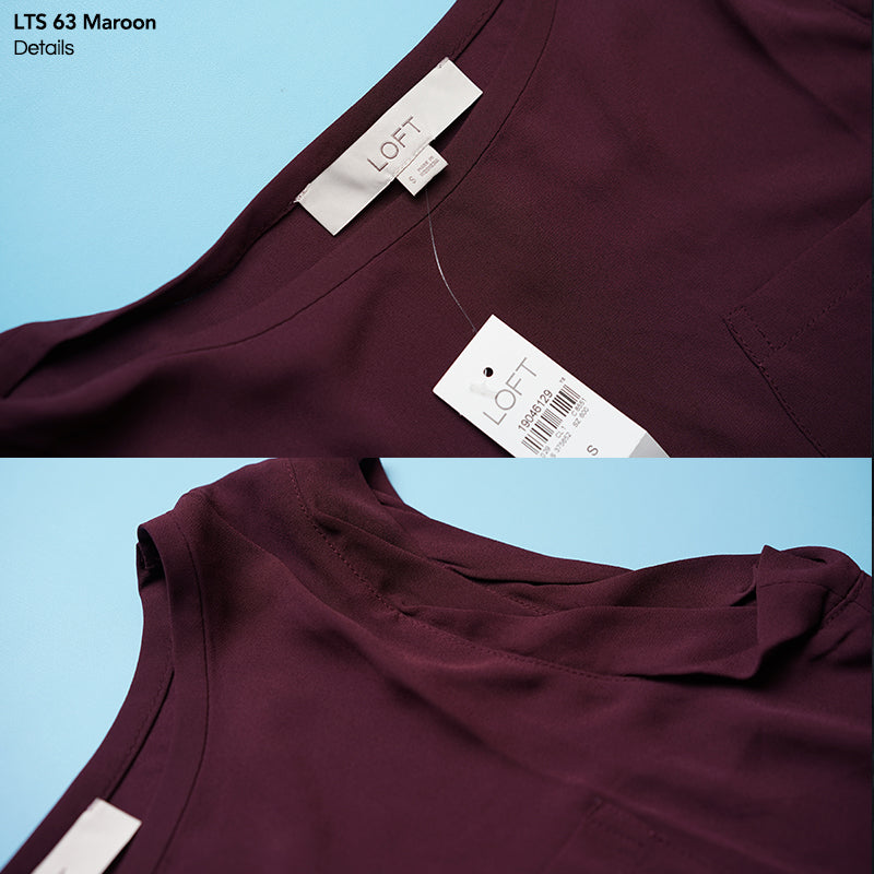 Blouse Wanita-Sleeveless Polyester Linen Top [LTS 63]