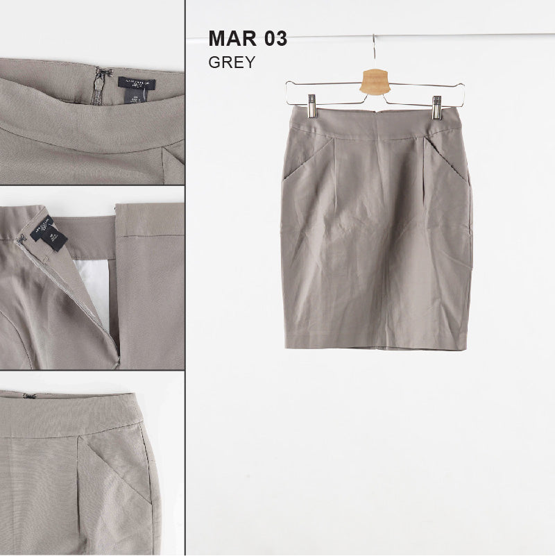 Rok Wanita -  Black And Grey Women Skirt (MAR 03)