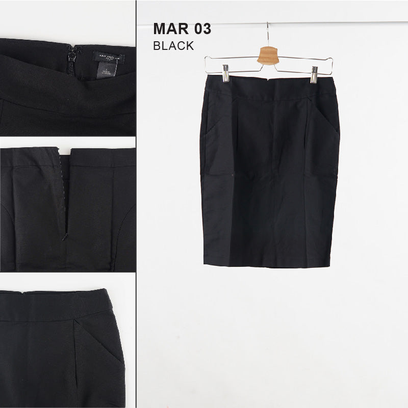 Rok Wanita -  Black And Grey Women Skirt (MAR 03)