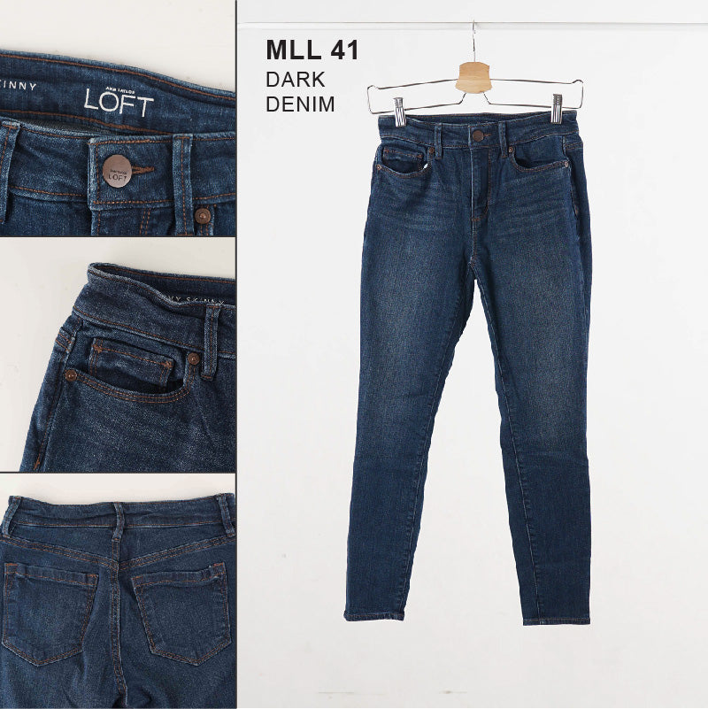 Celana Jeans Wanita - Curvy High Waist Skinny Ankle Pants (MLL 19-41)