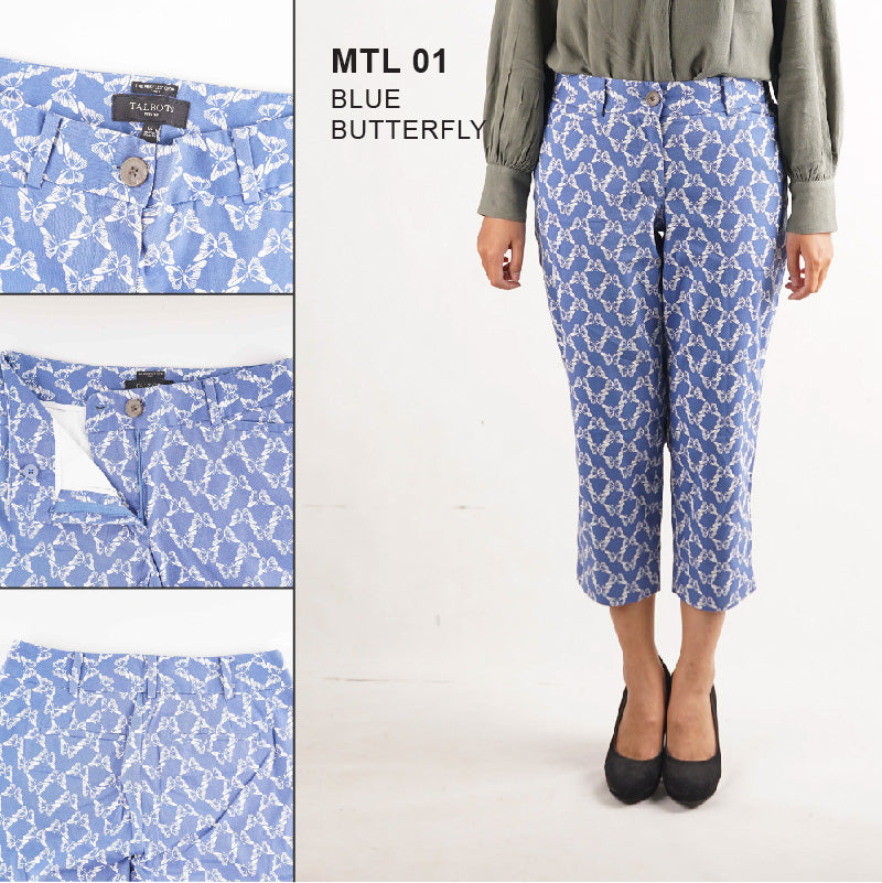 Celana Wanita - Blue Butterfly Women 7/8 Pant (MTL 01)