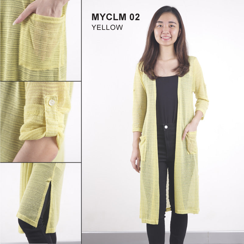 Mina Cardigan - Open stitch Pattern Quarter Sleeve [MYCLM 02]