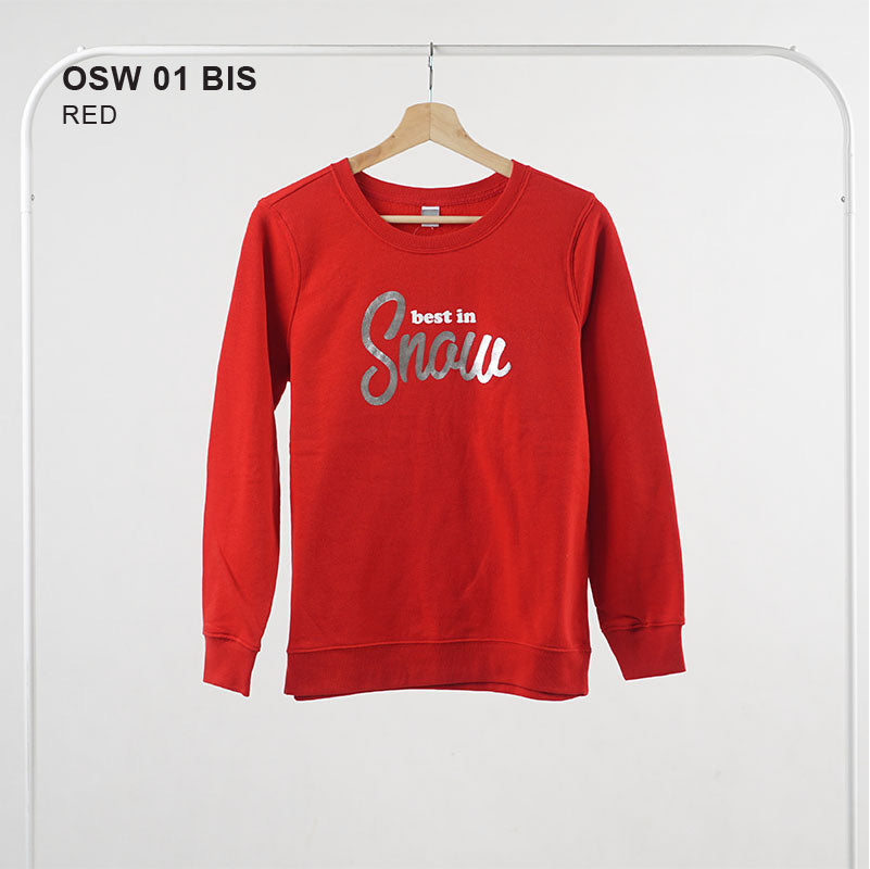Sweatshirt Wanita-Relaxed Sweatshirt Best In Snow [OSW 01 BIS]
