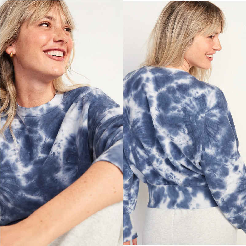 Sweatshirt Wanita Warna Blue Tie Dye (OSW 08)