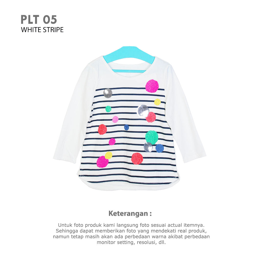 Kaos Anak Cewe -Place Girl Cotton Poly Tee Long Sleeve (PLT 05)