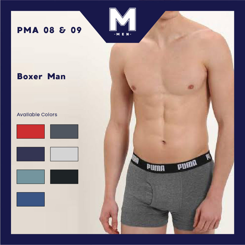 Boxer Pria - Men Boxer Tersedia 7 Warna (PMA 08-09)