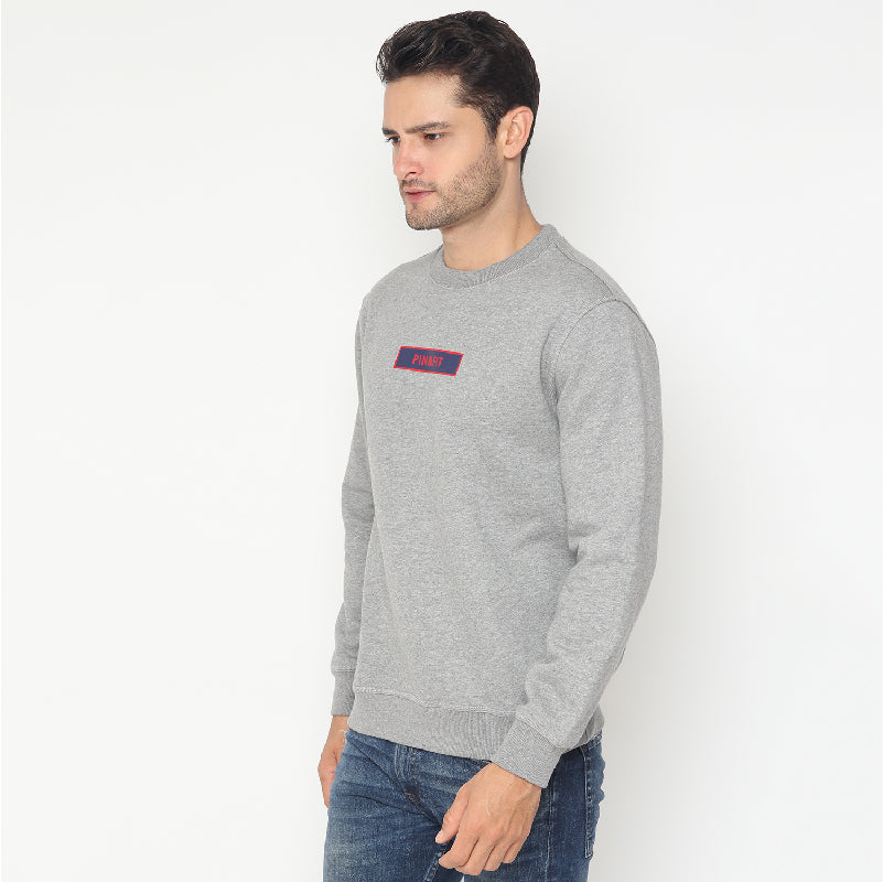 Sweatshirt Unisex Round Neck-Casual in 4 Colors PIN n FIT Sweater Cowok [PNF 02]