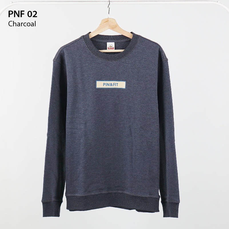 Sweatshirt Unisex Round Neck-Casual in 4 Colors PIN n FIT Sweater Cowok [PNF 02]