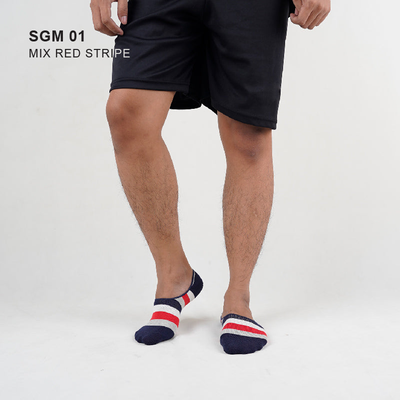 Kaos Kaki Pria - Men Slip on 3 Pairs And Crew Length Socks - Kaos Kaki Premium [SGM 01-03]