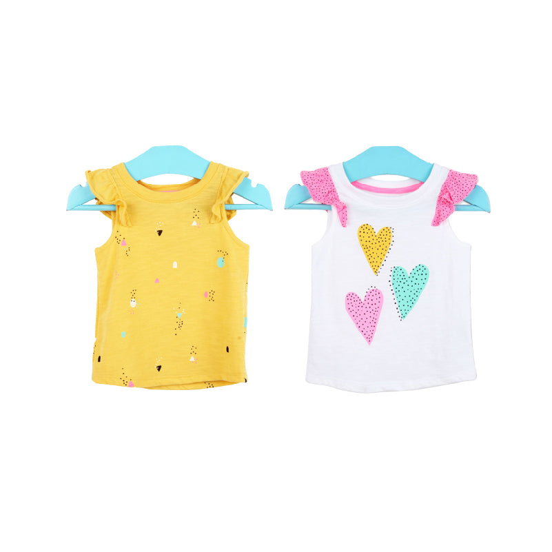 Kaos Anak Perempuan - Girls T-shirt Branded Sleeveles (ST-CJ 65)