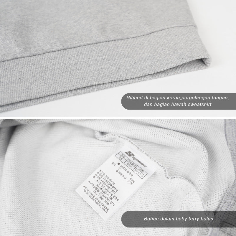 Crewneck sweatshirt Model Unisex tersedia 3 Warna [SPI 02]