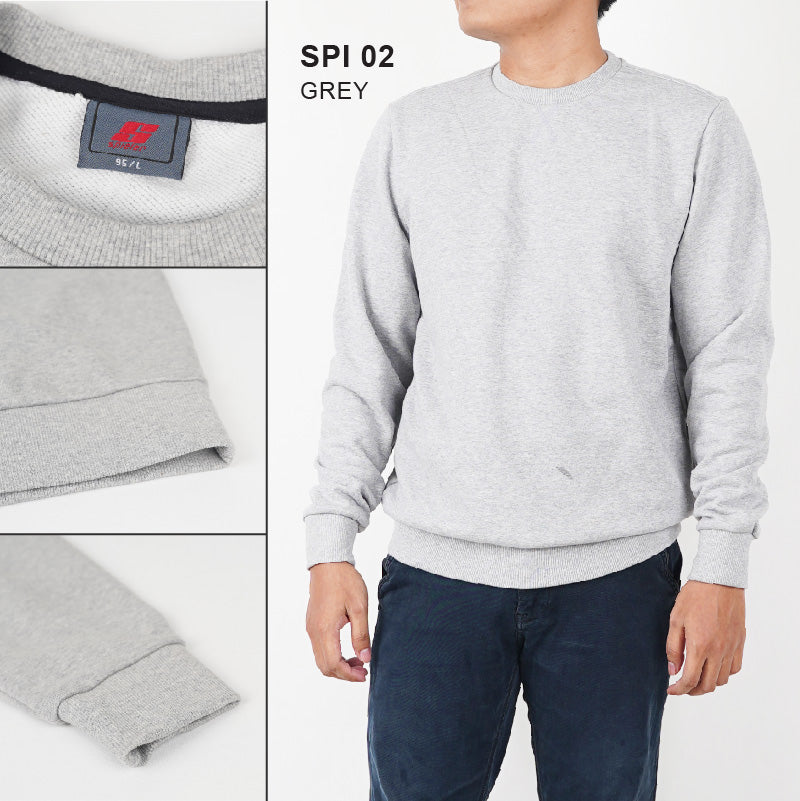 Crewneck sweatshirt Model Unisex tersedia 3 Warna [SPI 02]