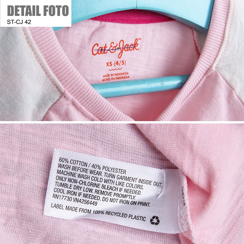 Kaos Anak Perempuan - Girls T-shirt Branded Quarter (ST-CJ 42)