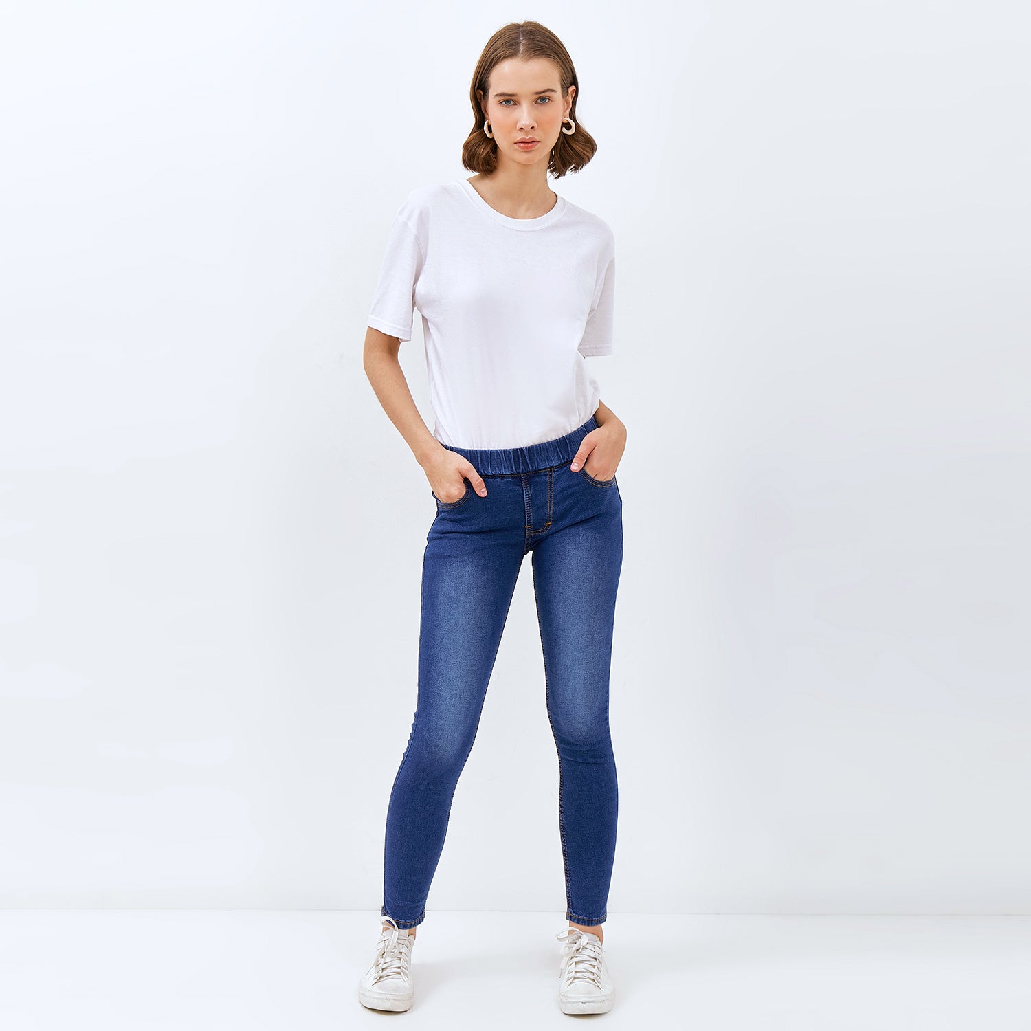 Epic Pants - Celana Jeans Wanita Stretch Blue denim dan Black [MYJLG 01]