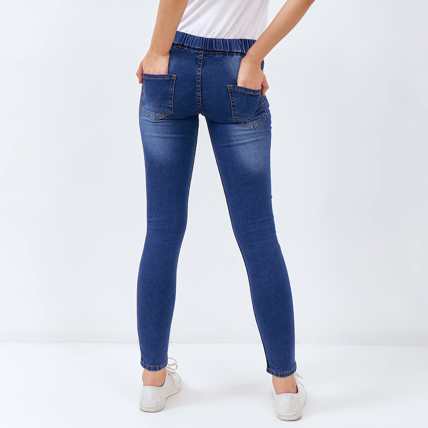 Epic Pants - Celana Jeans Wanita Stretch Blue denim dan Black [MYJLG 01]