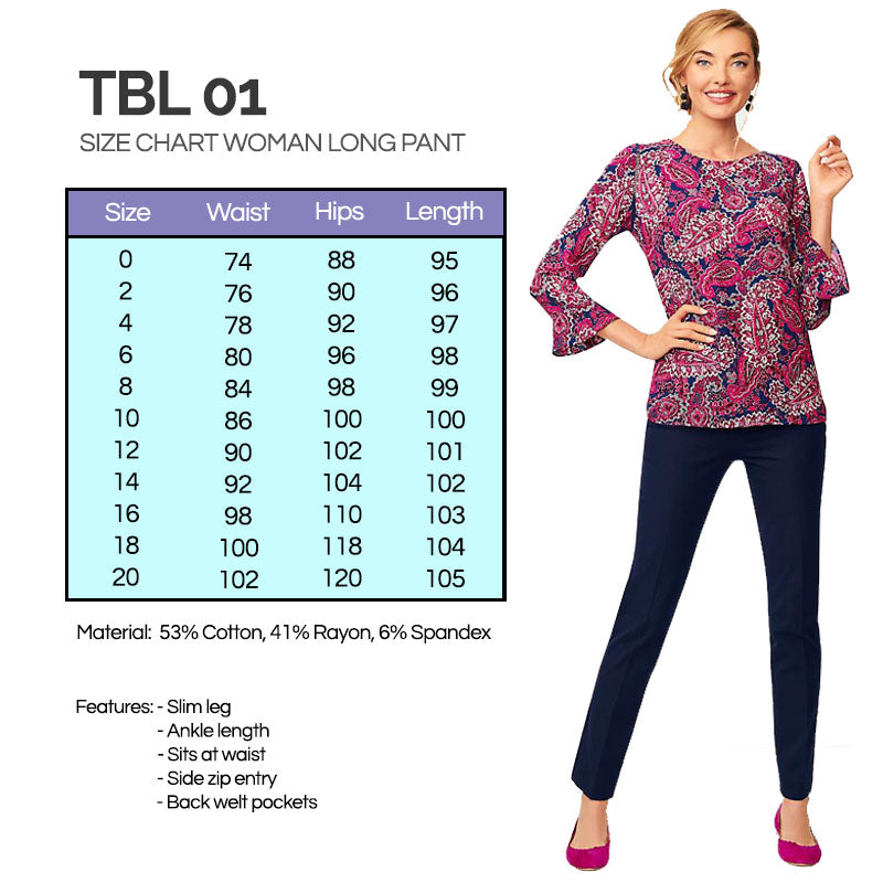 Celana Kantor Wanita- Celana Panjang-Office Pants Talbots (TBL 01)