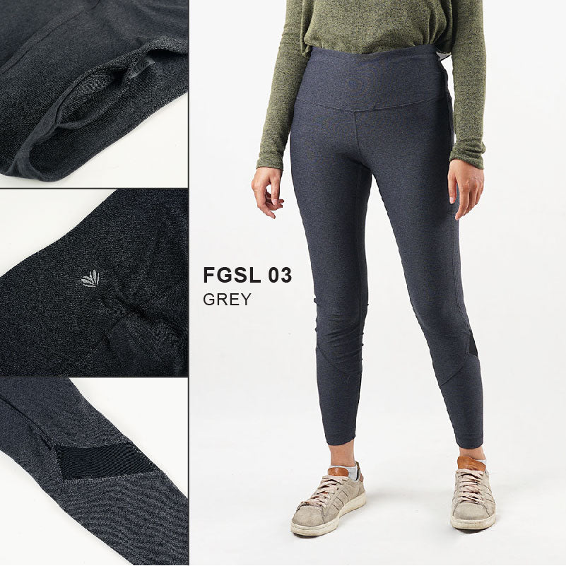 Legging sport wanita -Legging sport with mesh bottom (FGSL 03)